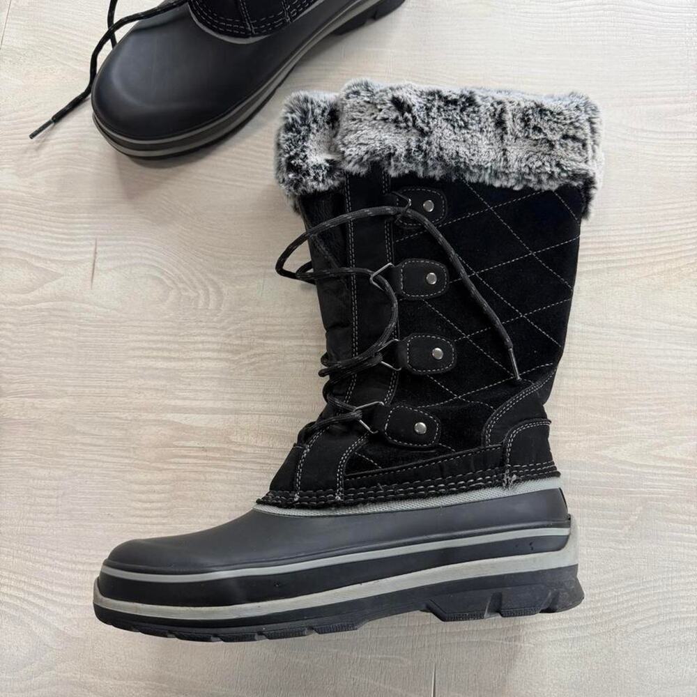 Khombu boots black with gray